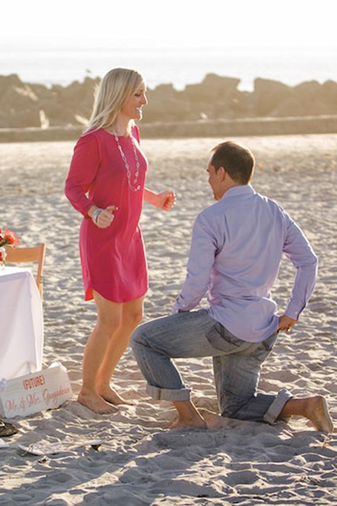 wedding proposal romantic proposal at the beach picnic