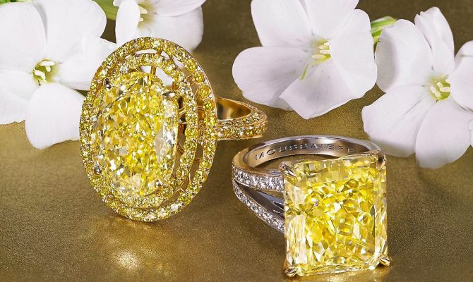 yellow diamond engagement rings gold oval princess cut