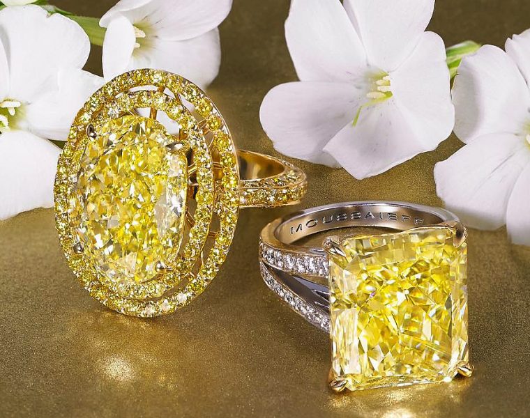 yellow diamond engagement rings gold oval princess cut