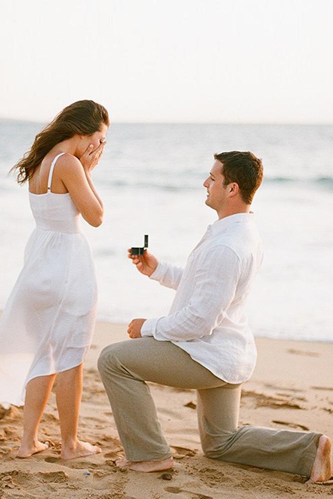 best proposals beach romantic love couple