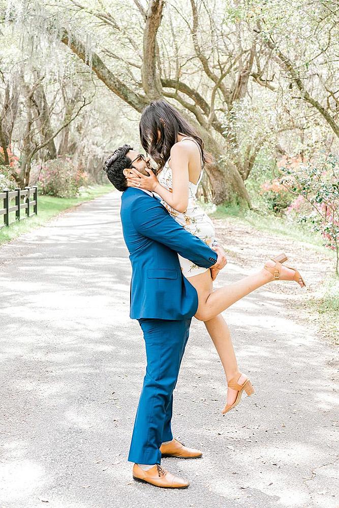 best proposals engaged couple nature park