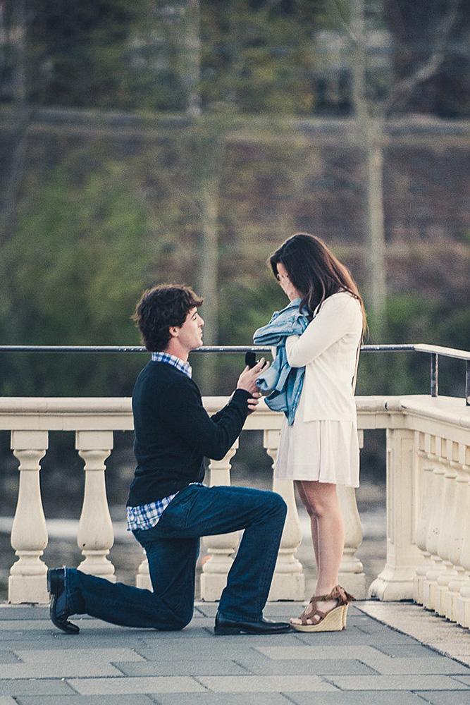 best proposals street romantic engagement