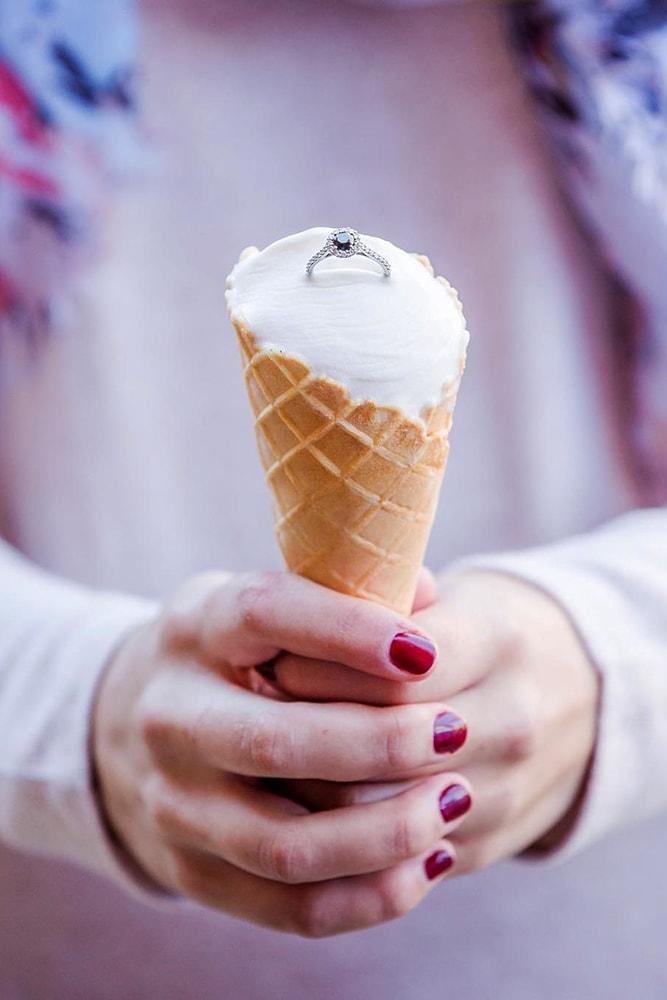 best proposals sweet proposal ideas ring in the ice cream