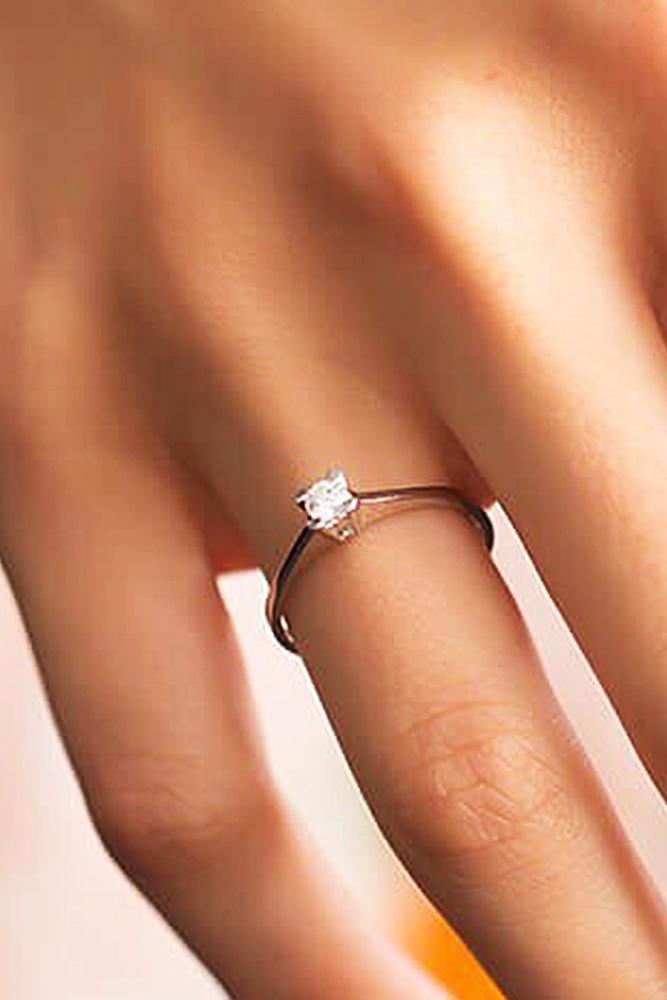 classic engagement rings rose gold round cut solitaire
