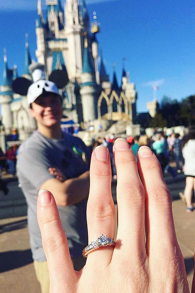 creative proposal ideas disney engagement ring