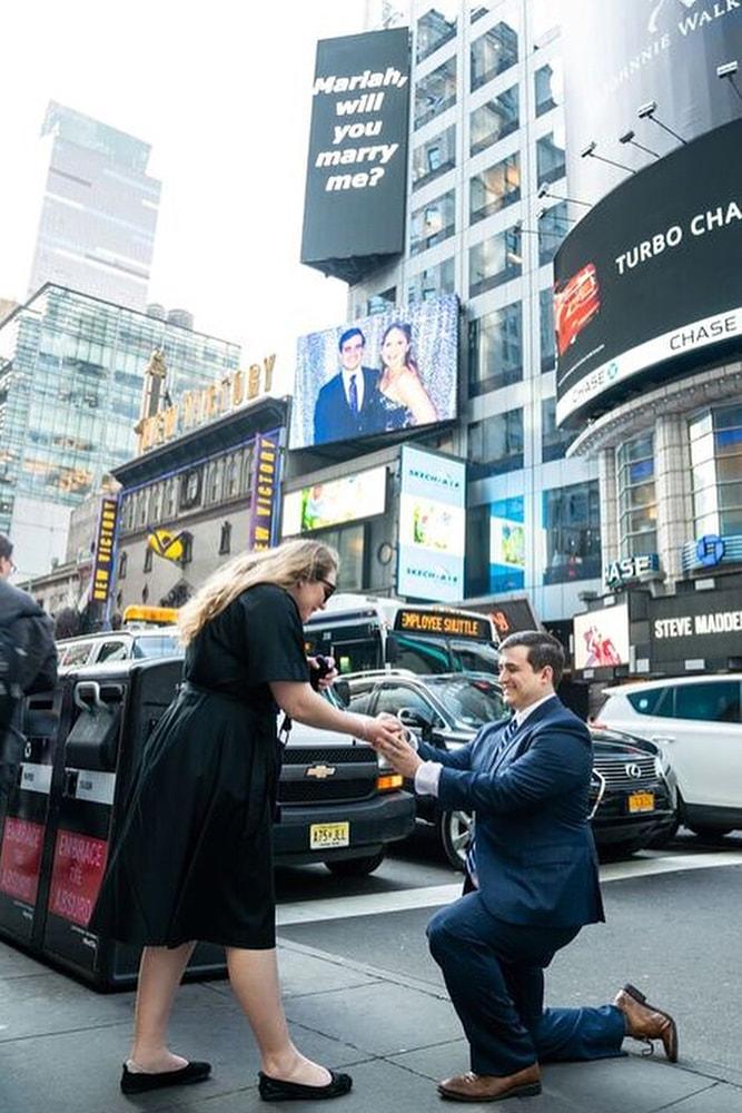 creative proposal proposals in unexpected places on the street