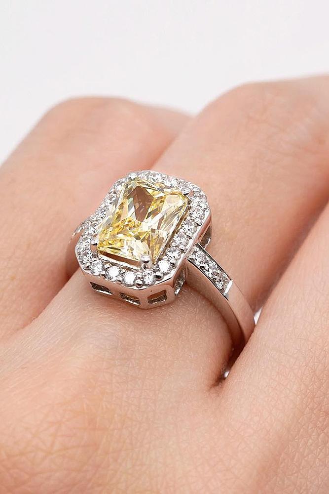 24 Cubic Zirconia Engagement Rings That Sparkle Like A Diamond | Oh So ...