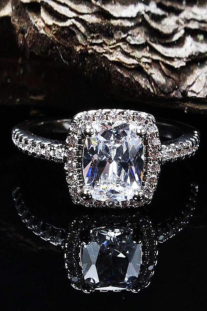 24 Cubic Zirconia Engagement Rings That Sparkle Like A Diamond | Oh So ...