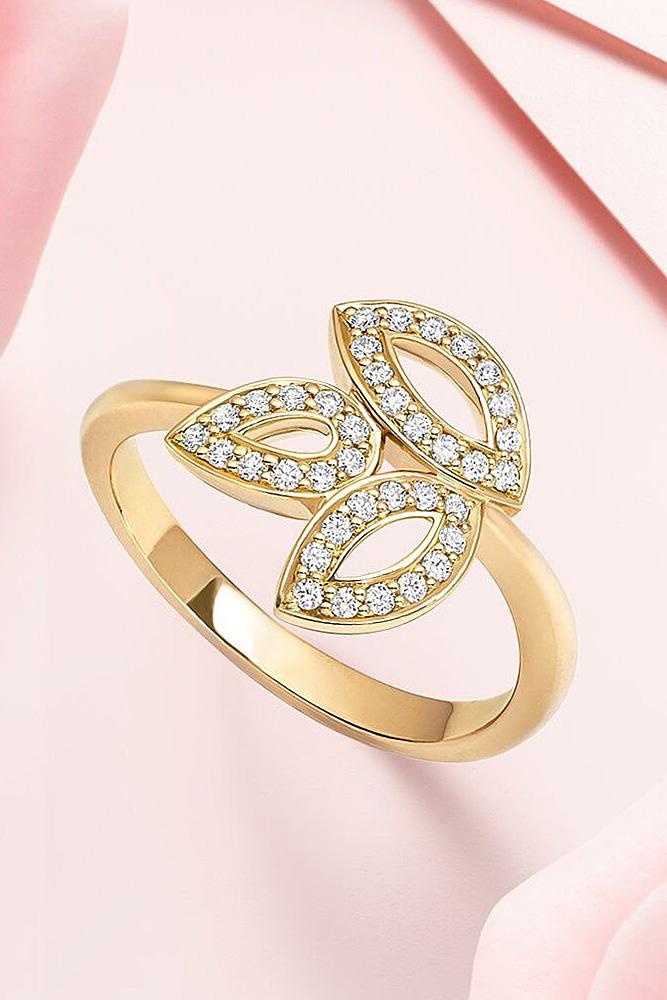 harry winston engagement rings rose gold with unique flower elements simple pave band unique