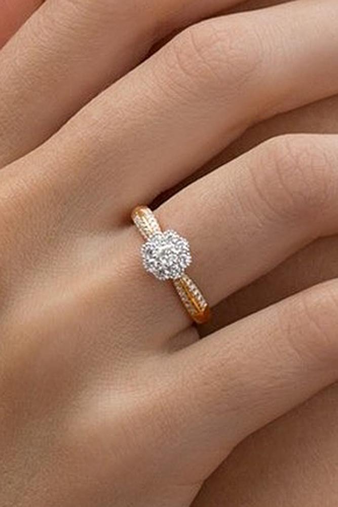 michael hill rose gold engagement ring