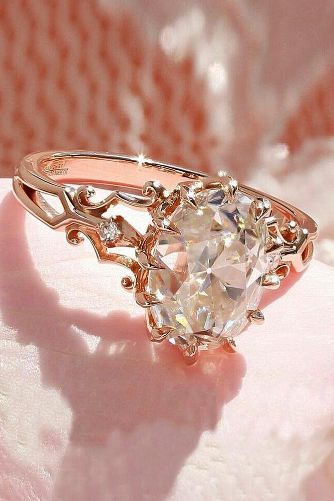 39 Best Rose Gold Engagement Rings For A Tender Look | Oh So Perfect