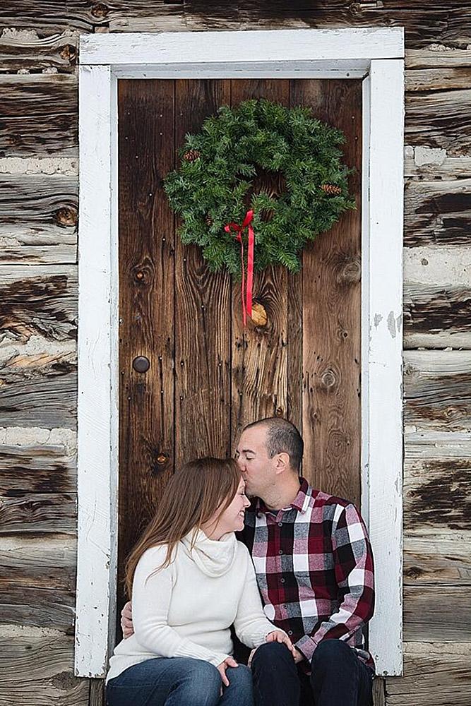 new year engagement photos engaged couple in the sweaters
