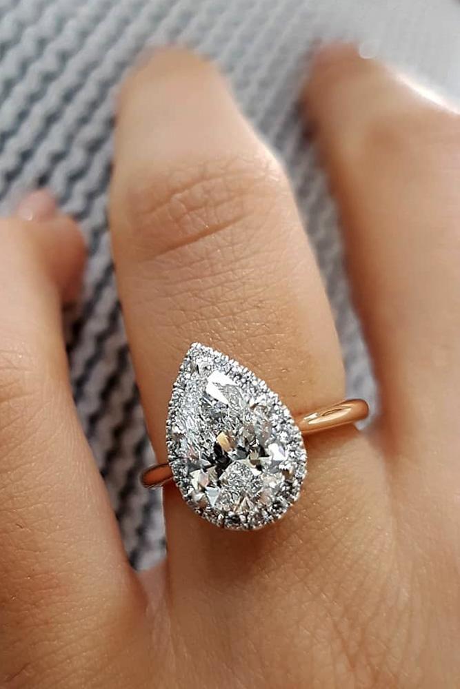 best engagement rings rose gold engagement rings pear shaped engagement rings diamond engagement rings halo rings