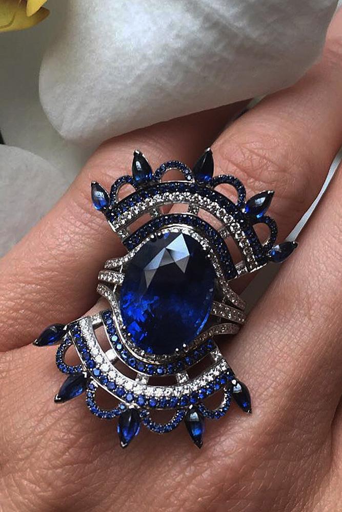 best sapphires designers unique modern gold