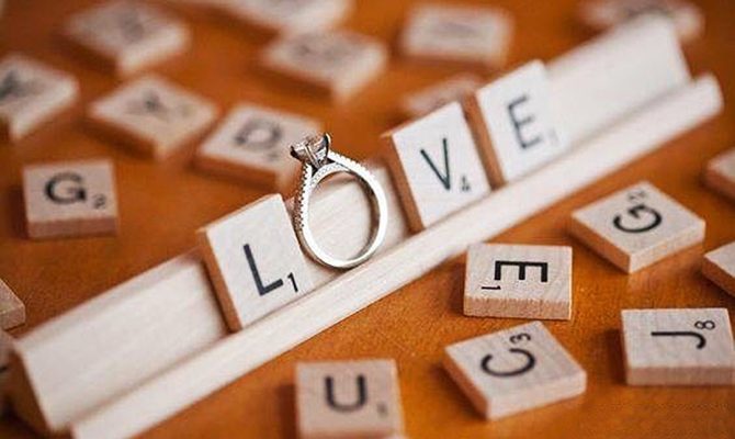 rose gold solitaire ring letters game simple gold