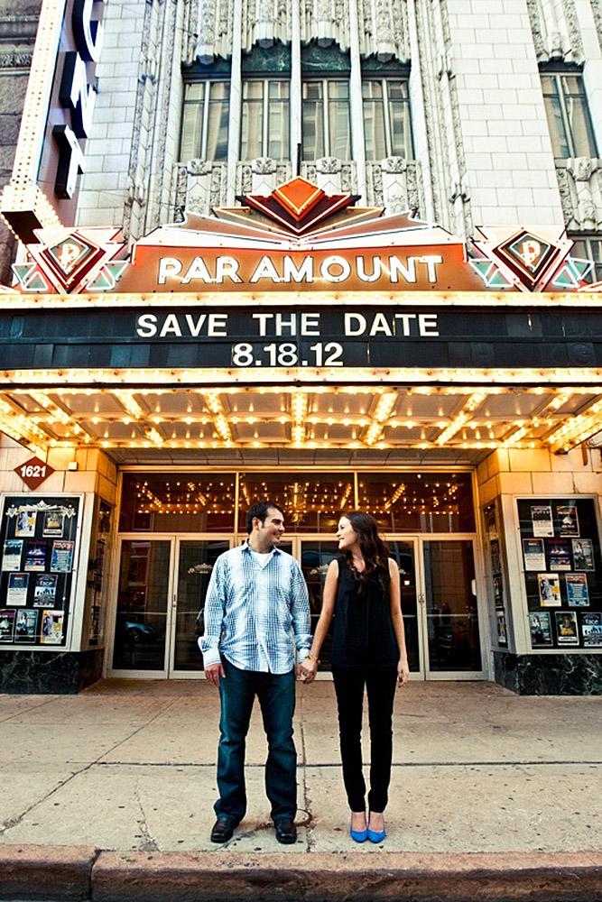 save the proposal date movie theater save the date