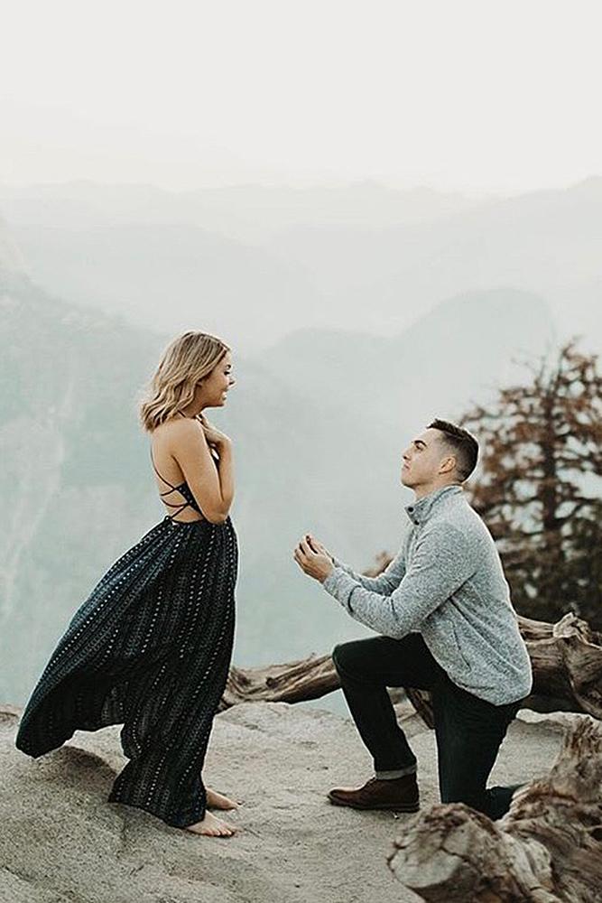 unique proposal ideas man woman engagement nature
