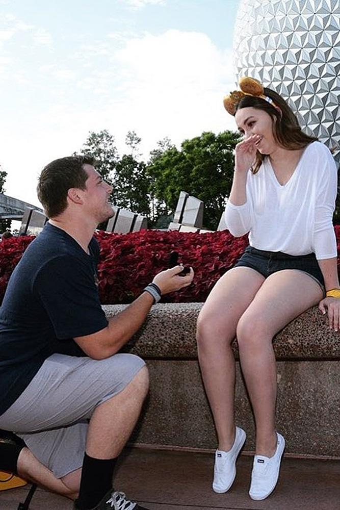 Disney proposal ideas unexpected proposal during the walk