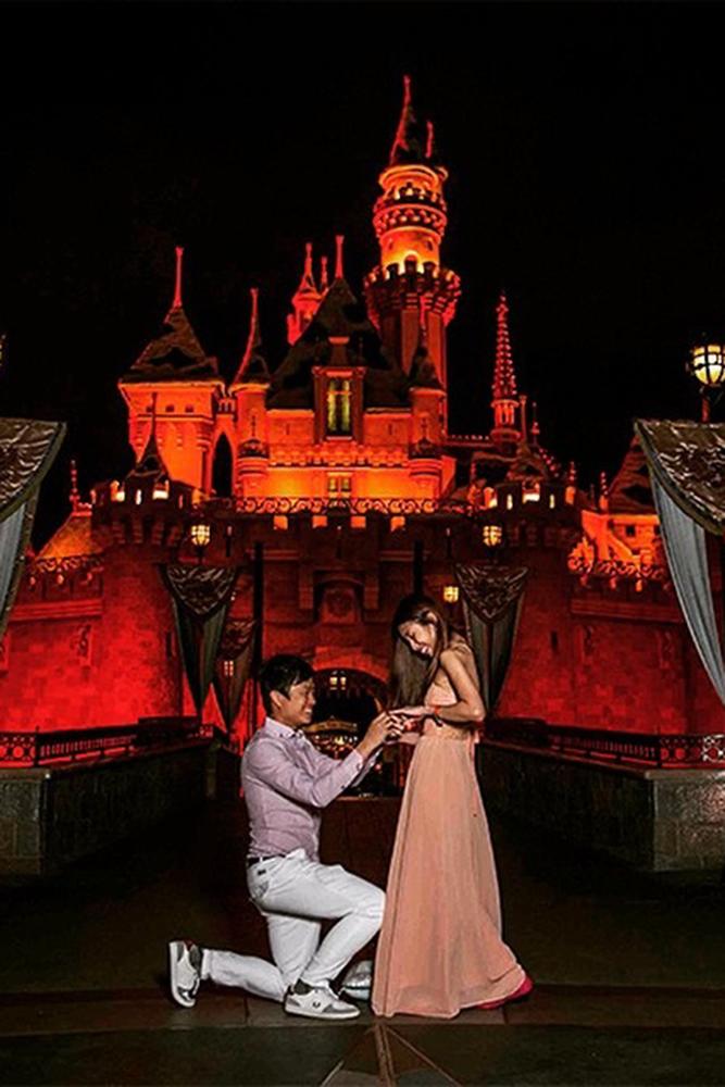 disney proposal ideas nighttime magic kingdom disney proposal ideas near red coloured disney castle