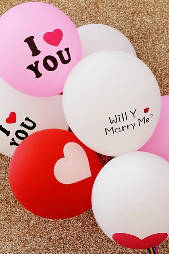 valentines day proposal balloons romantic proposal