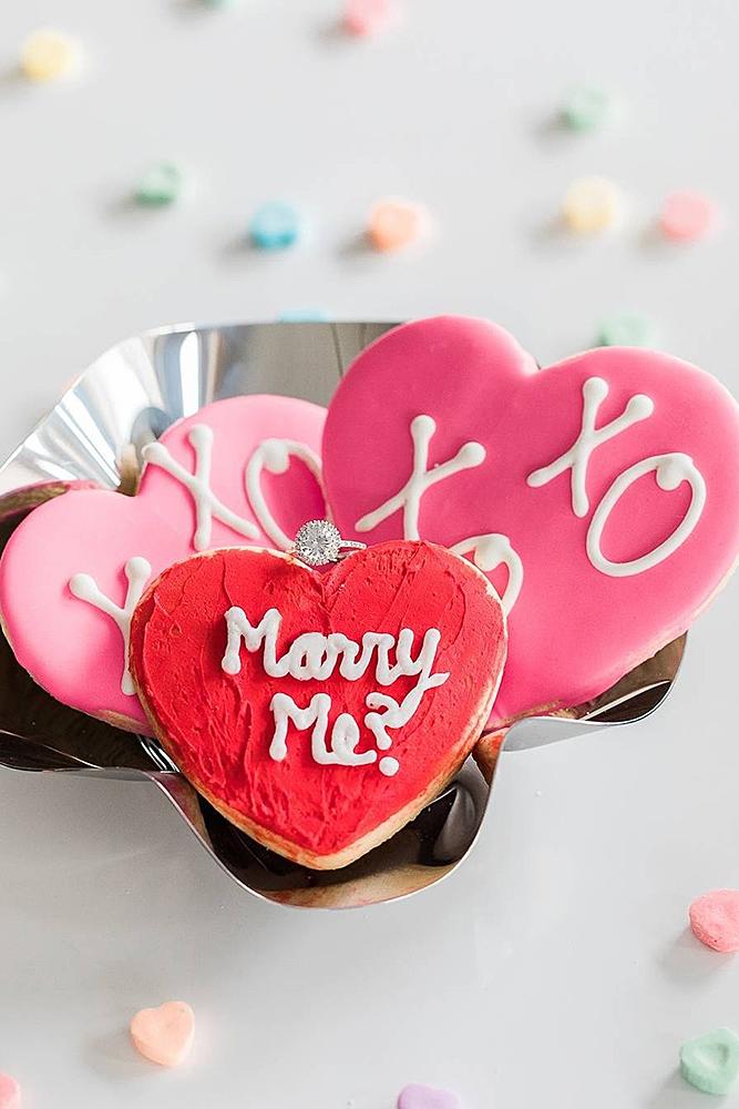 valentines day proposal hearts coockies proposal