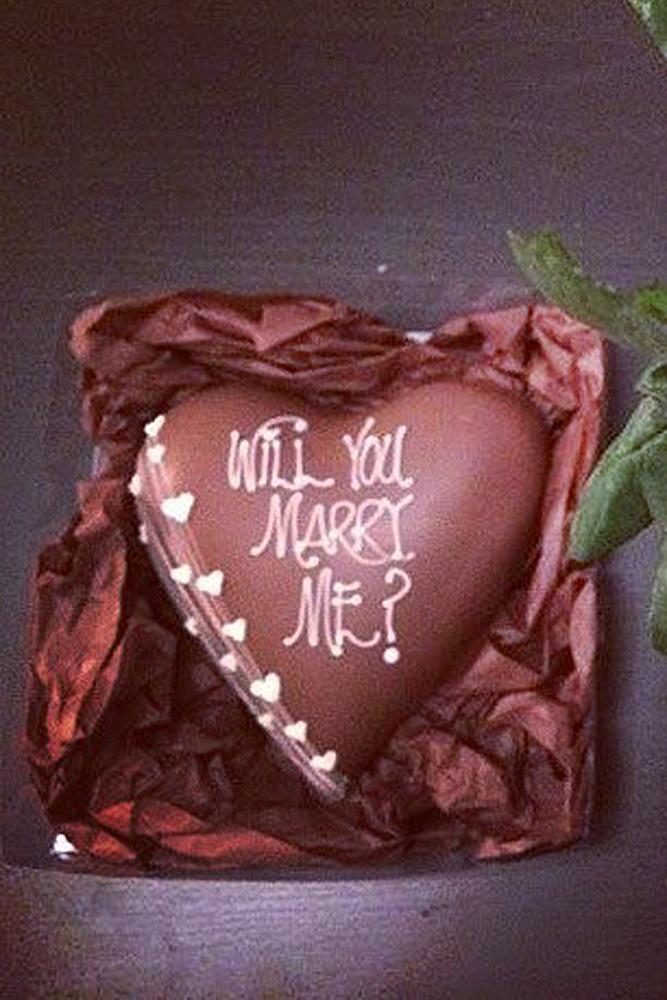 easter proposal ideas chocolate heart proposal