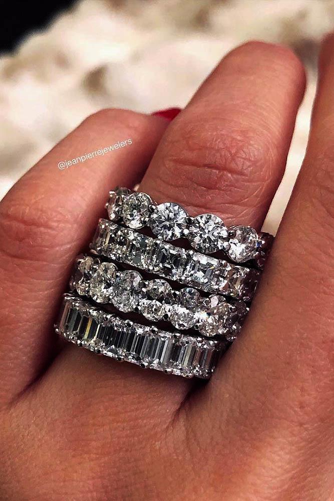 wedding rings set white gold eternal ring sets oval cut emerald cut round cushion cut diamonds classic