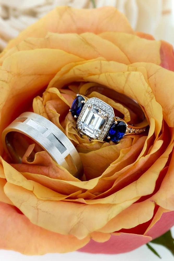 best sapphires designers art deco ring sets white gold white sapphire engagement rings