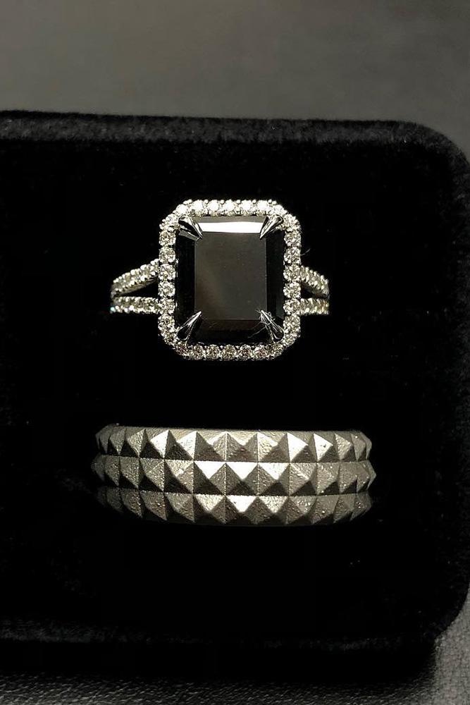 black diamond engagement rings halo engagement rings white gold engagement rings ring boxes