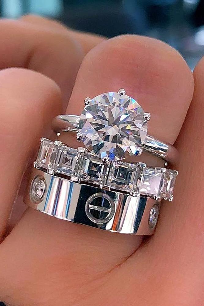 bridal sets white gold round diamond classic very speсial