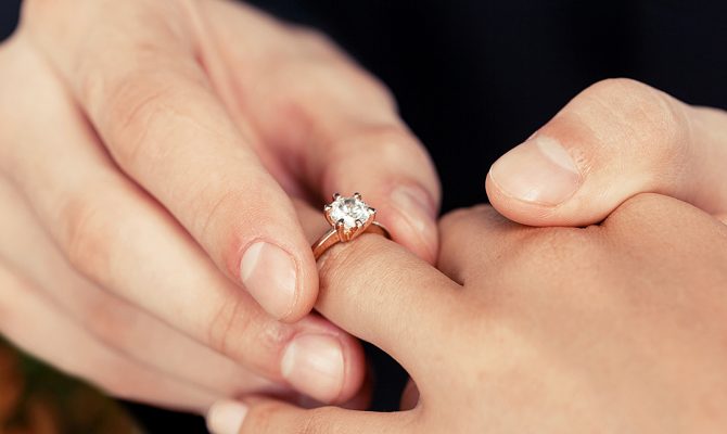 engagement ring shapes hands diamond round cut featured