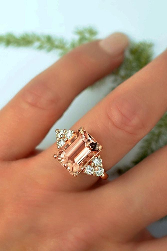 Cheap 2024 morganite rings