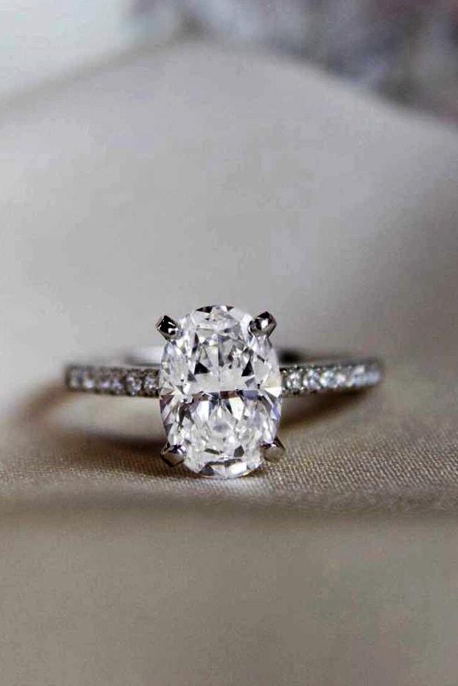 oval engagement rings white gold oval cut diamond solitaire diamond pave band sparkling