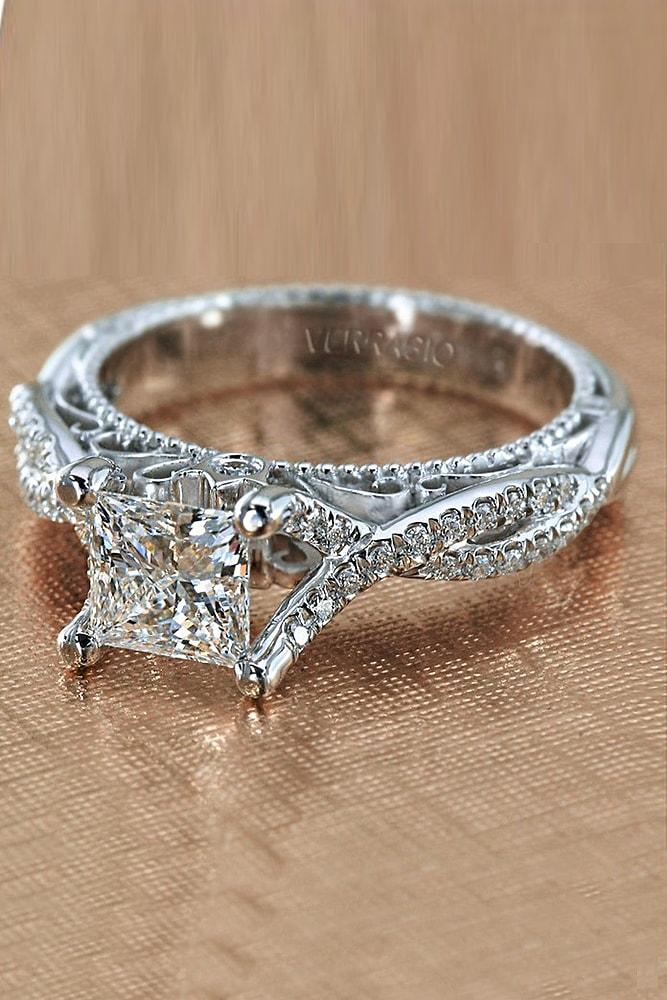 verragio engagement rings white gold princess cut diamond solitaire twisted band