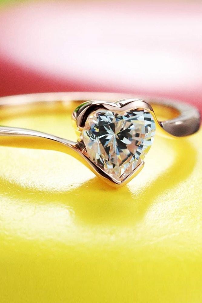 cubic zirconia engagement rings gold engagement rings heart rings white gold engagement rings heart cubic zirconia rings