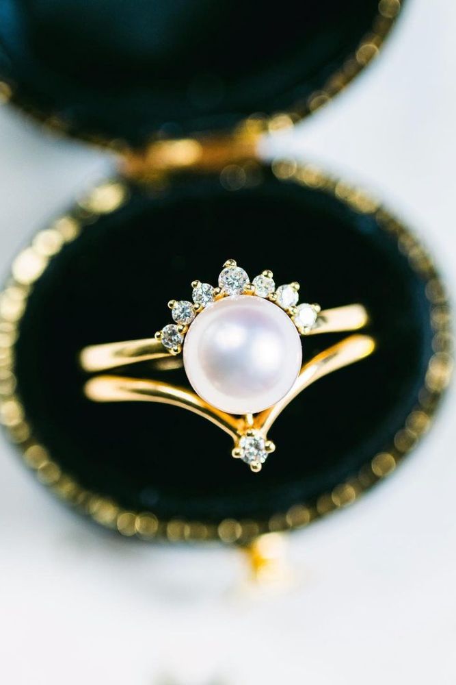 pearl engagement rings modern rings1