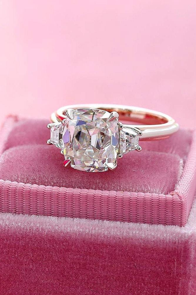 classic engagement rings rose gold engagement rings three stone engagement rings diamond engagement rings