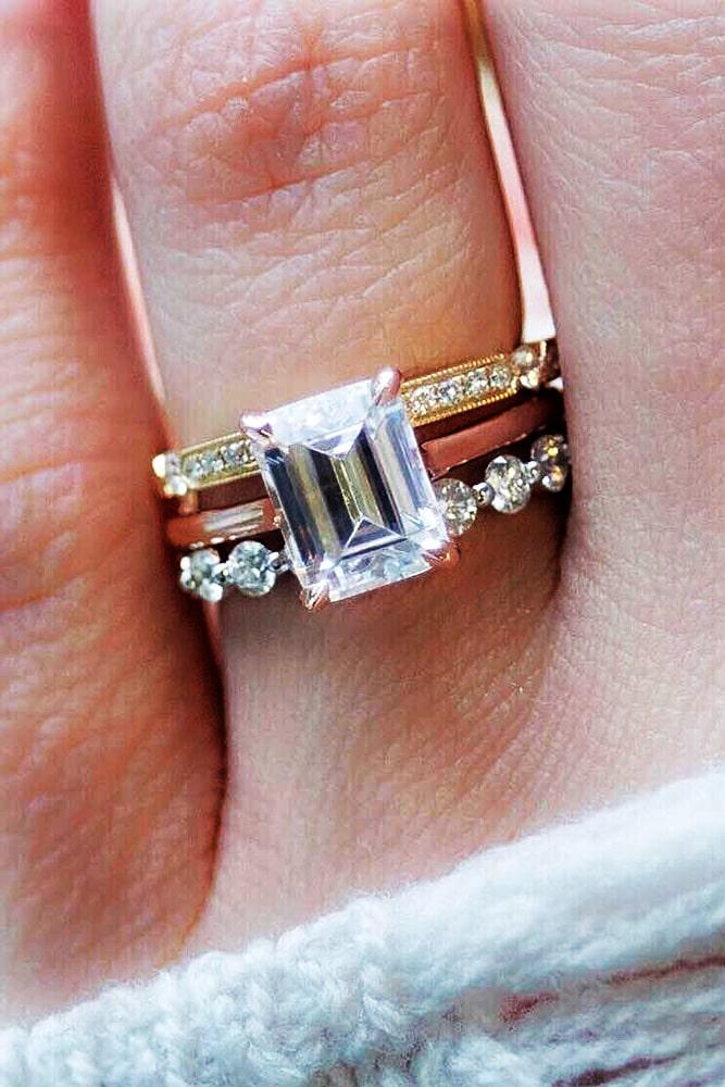 emerald engagement rings two tone engagement rings wedding ring sets best engagement rings modern ring sets