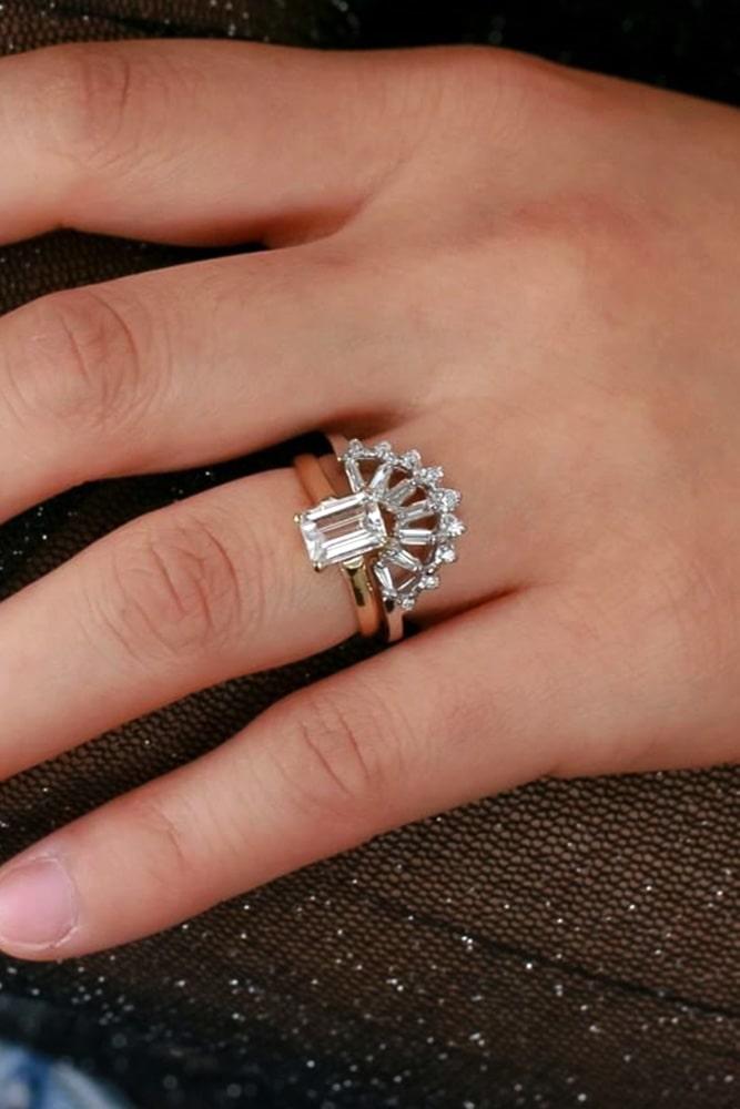 emerald engagement rings two tone engagement rings wedding ring sets best engagement rings modern ring sets