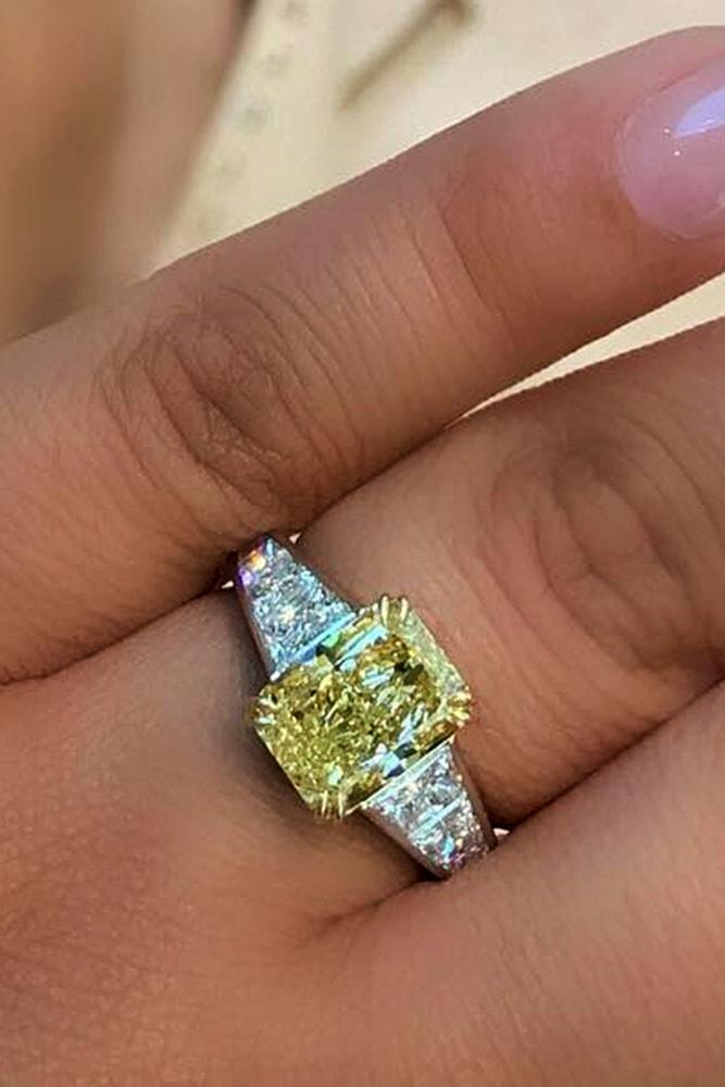 emerald engagement rings yellow diamond engagement rings white gold engagement rings emerald cut diamond three stone engagement rings