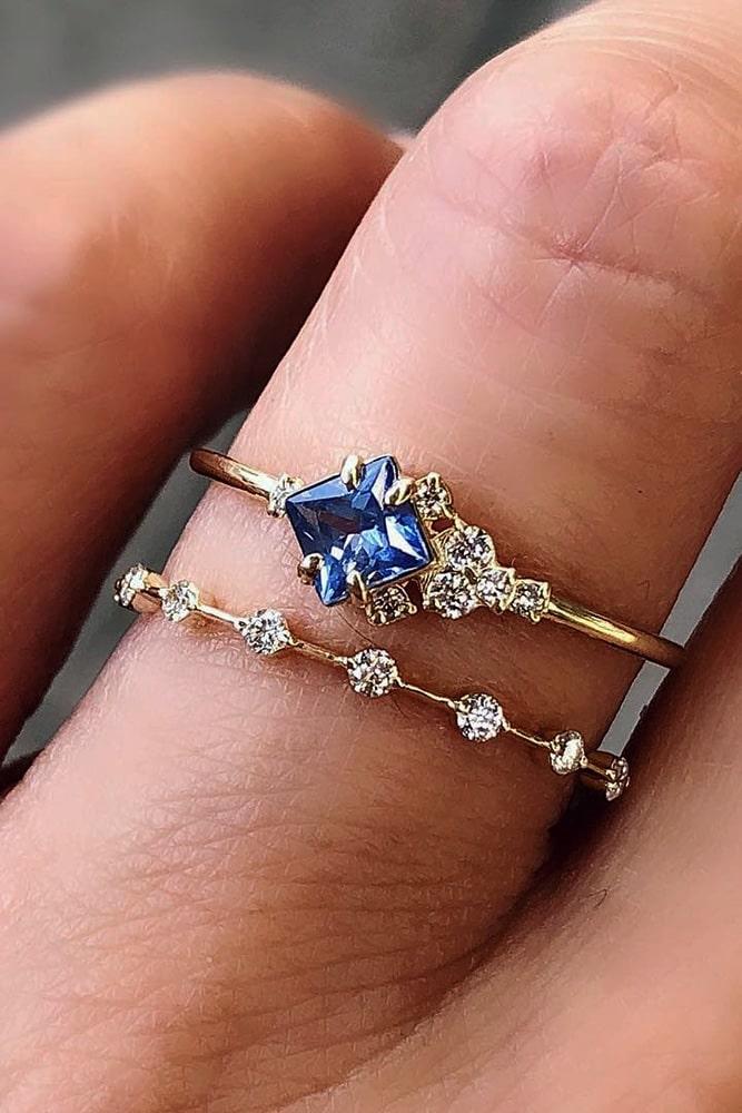 gemstone engagement rings sapphire engagement rings unique engagement rings rose gold engagement rings
