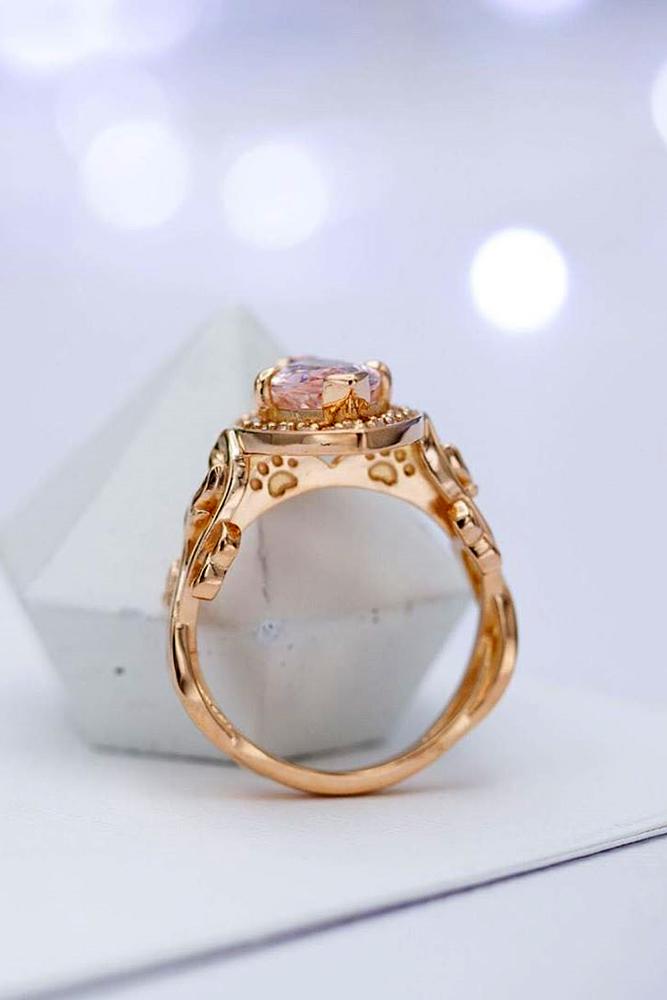 morganite engagement rings rose gold engagement rings round cut engagement rings