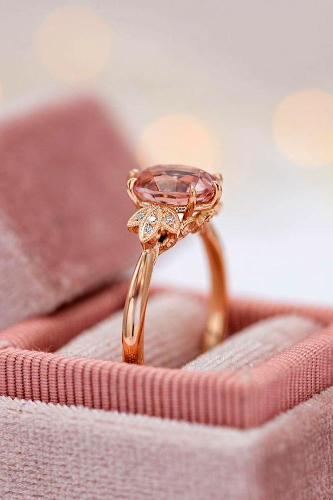 morganite engagement rings rose gold engagement rings unique engagement rings