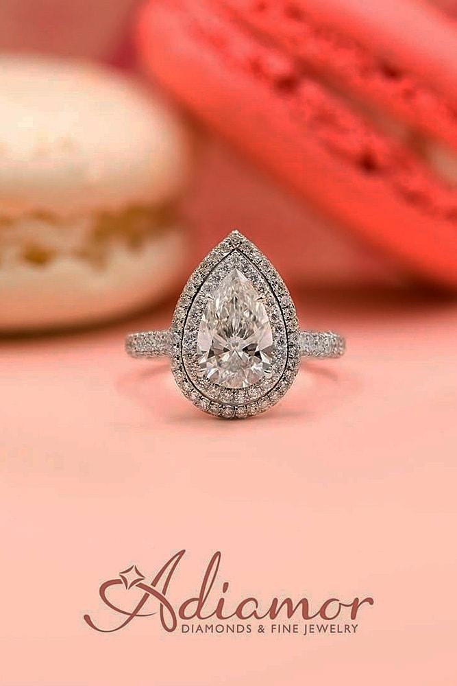 pear shaped engagement rings white gold engagement rings halo engagement rings diamond engagement rings