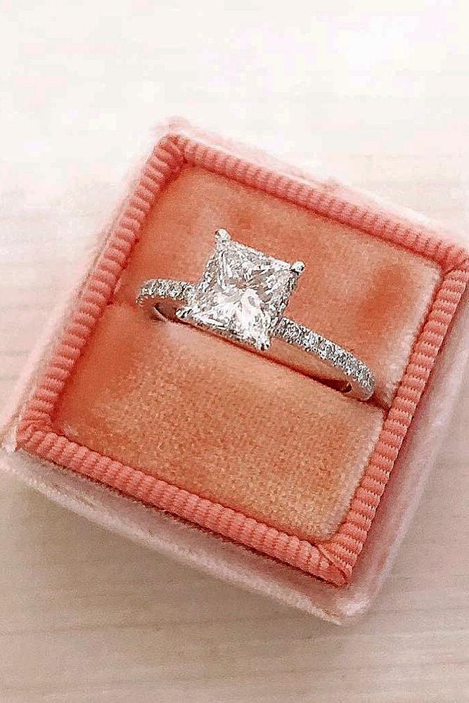 princess cut engagement rings diamond engagement rings solitaire engagement rings ring boxes