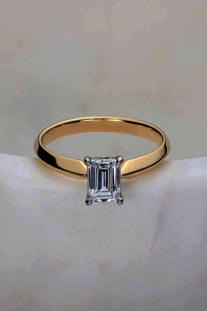 ritani engagement rings rose gold rings engagement rings emerald shaped rings diamond rings