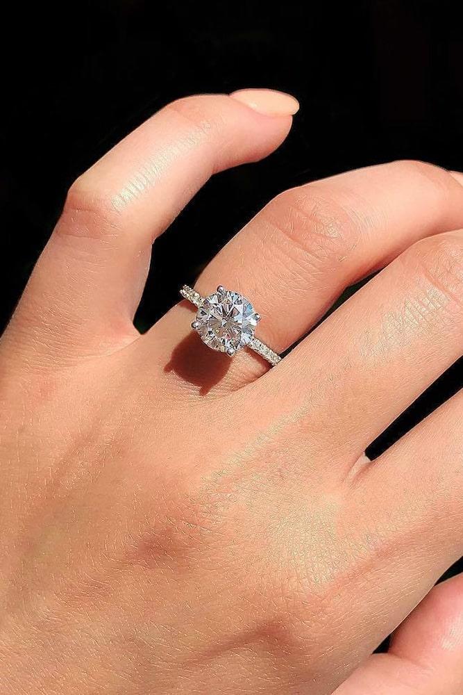 simple engagement rings white gold engagement rings solitaire engagement rings diamond engagement rings round engagement