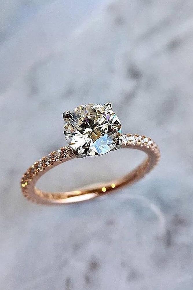 solitaire engagement rings rose gold engagement rings round engagement rings diamond engagement rings classic engagement ring
