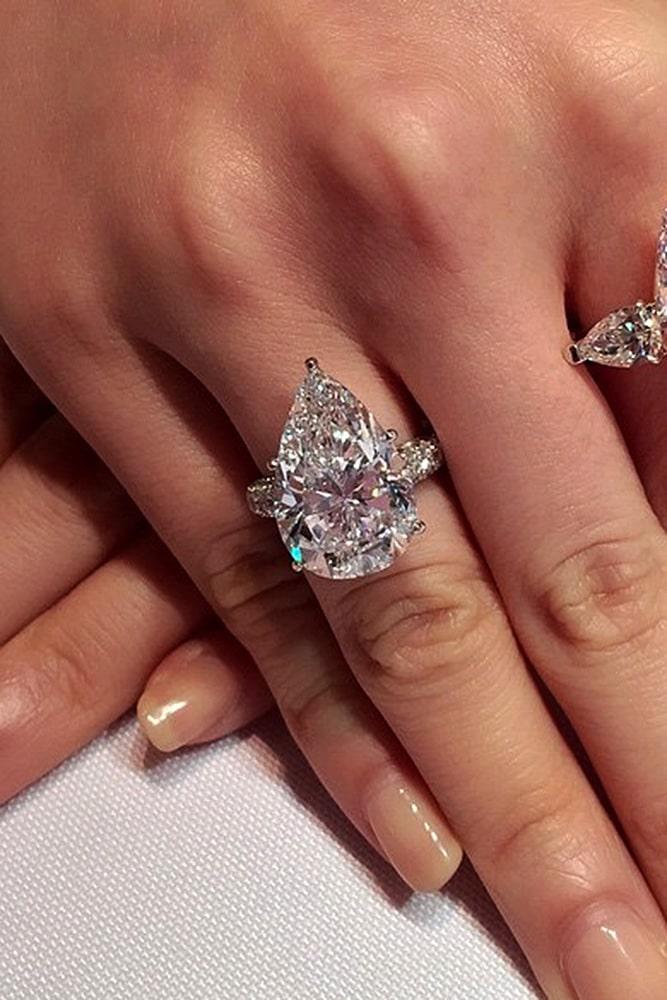 solitaire engagement rings white gold engagement rings pear cut engagement rings diamond engagement ring