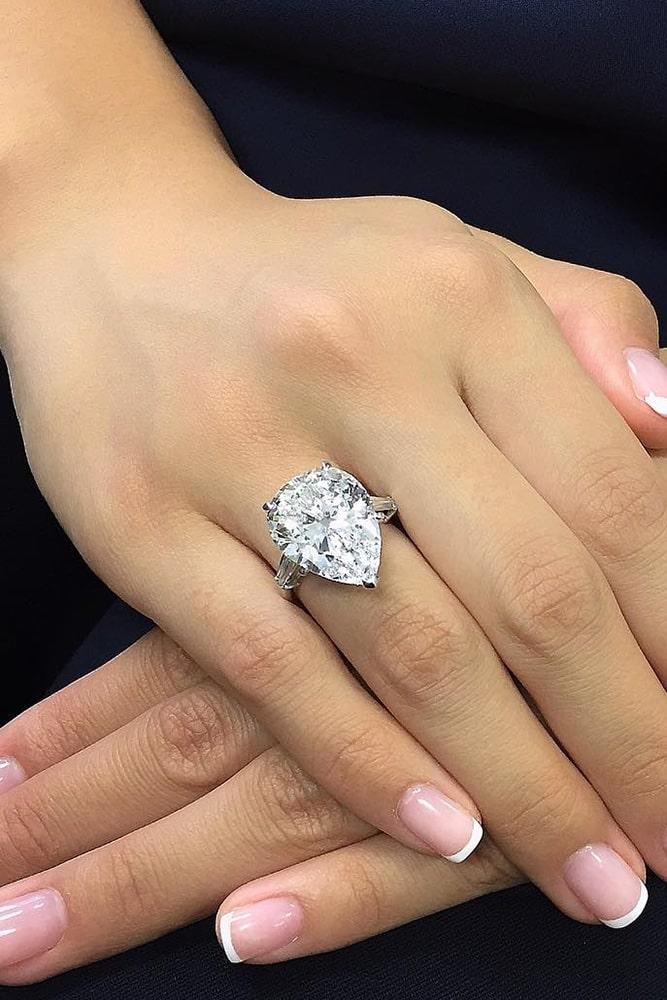 solitaire engagement rings white gold engagement rings pear cut engagement rings diamond engagement rings